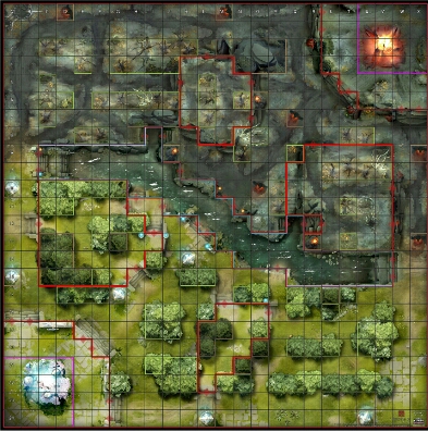 LAKE-TOWN Desolation of Smaug Heroclix Map FOREST RIVER